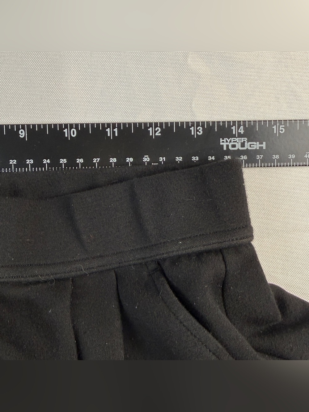 Halara Black Wide Leg Pleated Pants Small High Rise Pull On Career Lounge - Picture 7 of 8